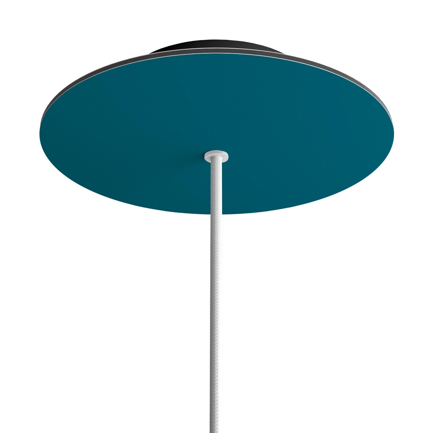 1 Hole - LARGE Round Ceiling Rose Canopy - 200mm