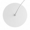 1 Hole - LARGE Round Ceiling Rose Canopy - 200mm