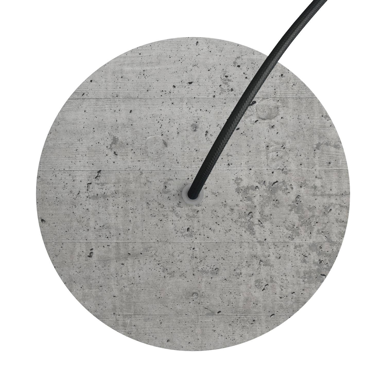 1 Hole - LARGE Round Ceiling Rose Canopy - 200mm