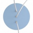 3 Hole in line - LARGE Round Ceiling Rose Canopy Kit - Rose One System