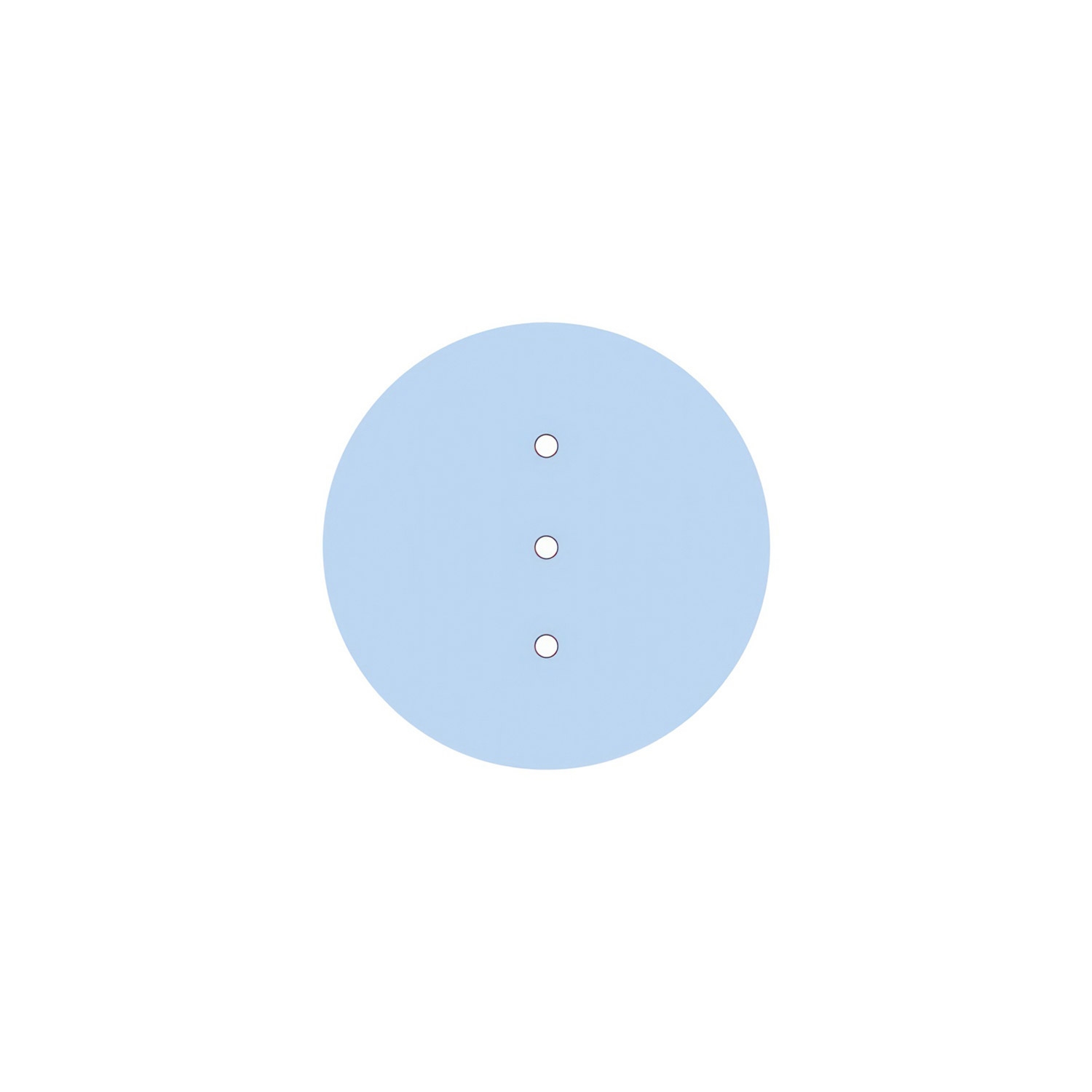 3 Hole Line - LARGE Ceiling Rose- 200mm