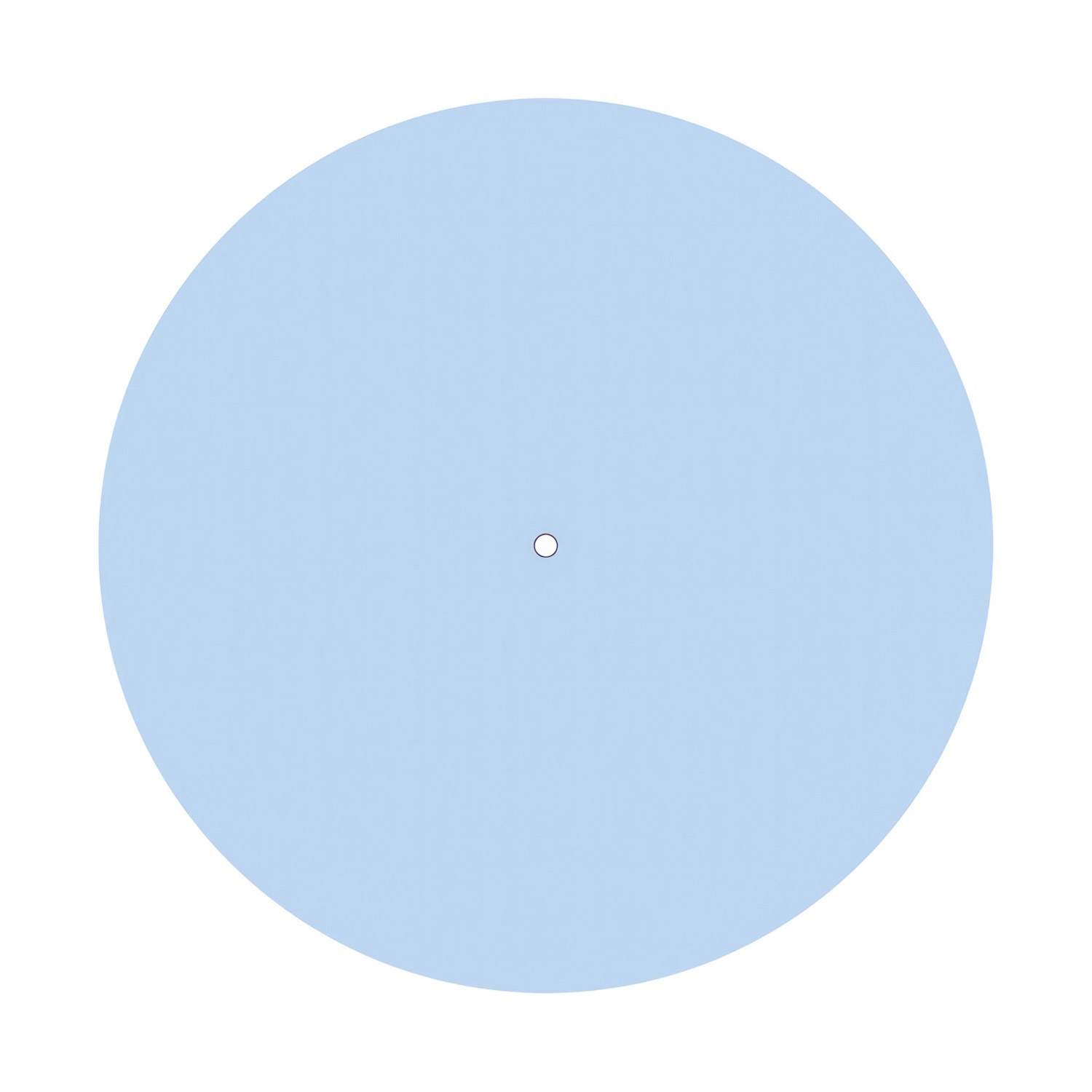 1 Hole - EXTRA LARGE Round Ceiling Rose Canopy - 400mm
