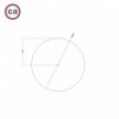 1 Hole - EXTRA LARGE Round Ceiling Rose Canopy - 400mm