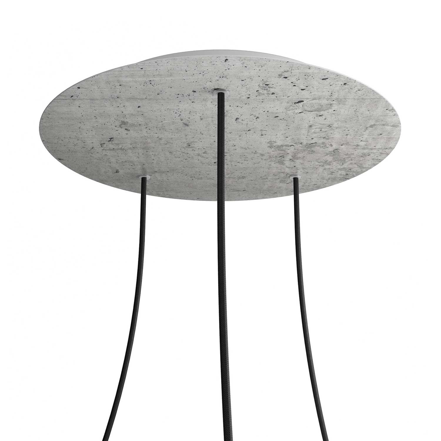 3 Hole - EXTRA LARGE Round Ceiling Rose Canopy - 400mm