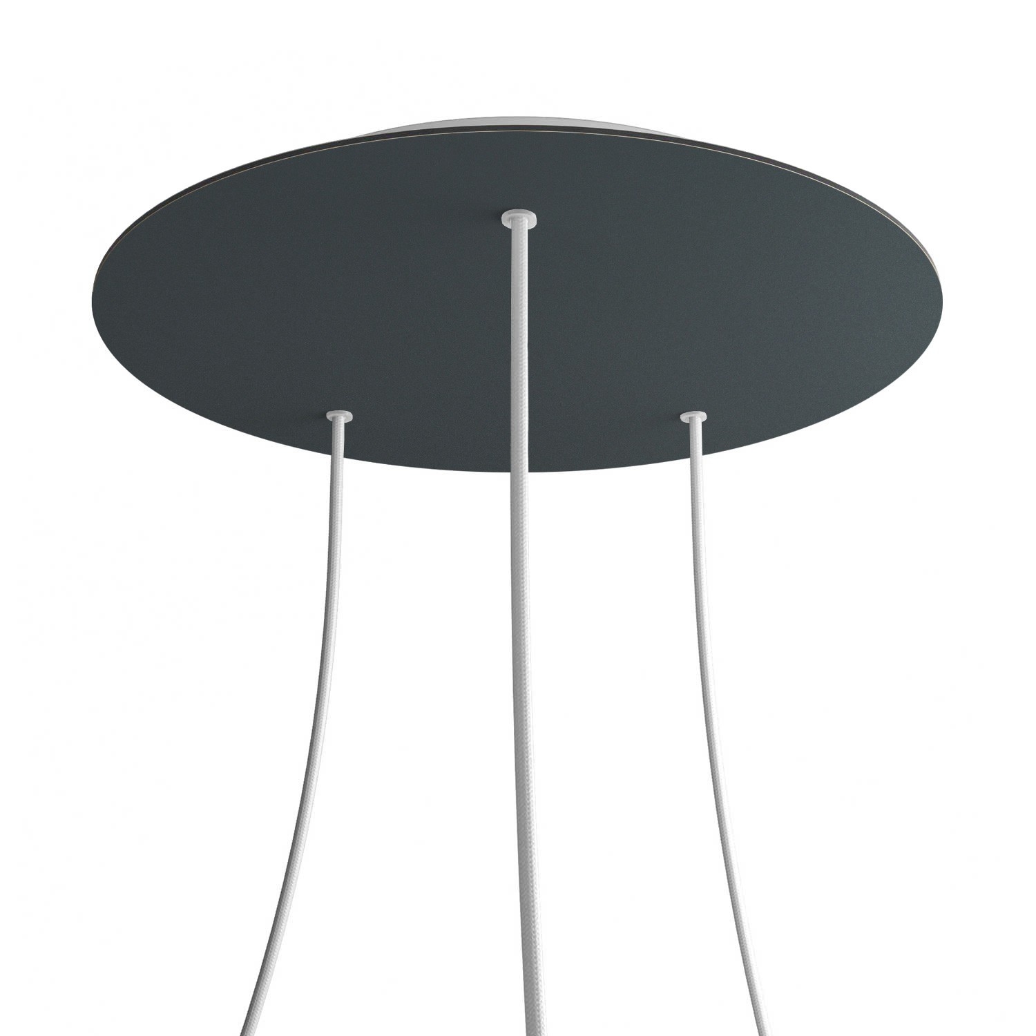 3 Hole - EXTRA LARGE Round Ceiling Rose Canopy - 400mm