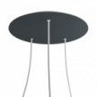 3 Hole - EXTRA LARGE Round Ceiling Rose Canopy - 400mm