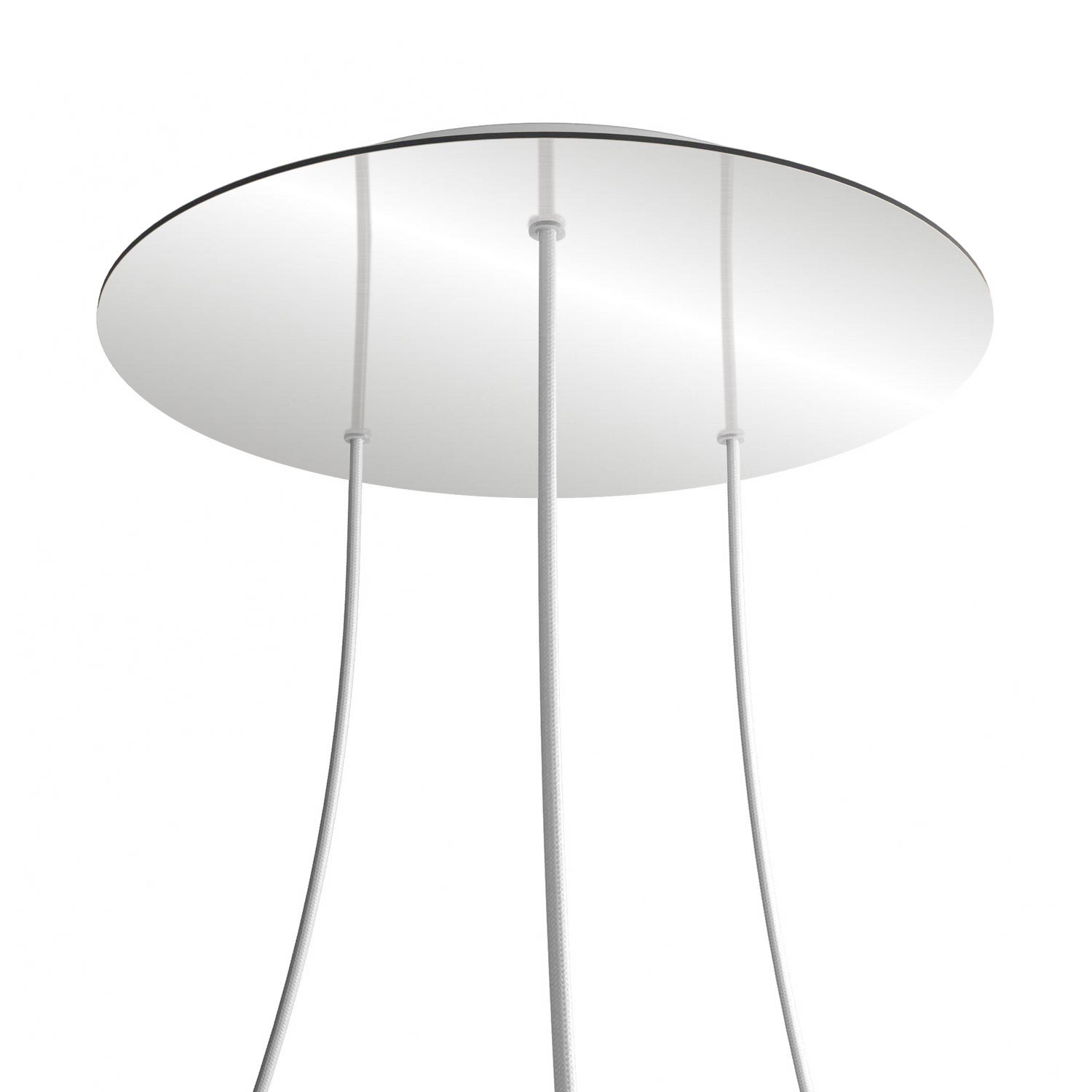 3 Hole - EXTRA LARGE Round Ceiling Rose Canopy - 400mm
