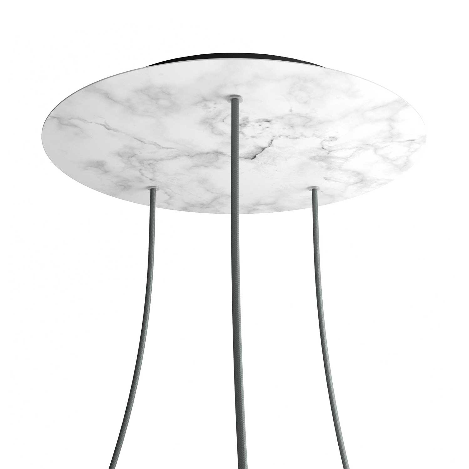 3 Hole - EXTRA LARGE Round Ceiling Rose Canopy - 400mm