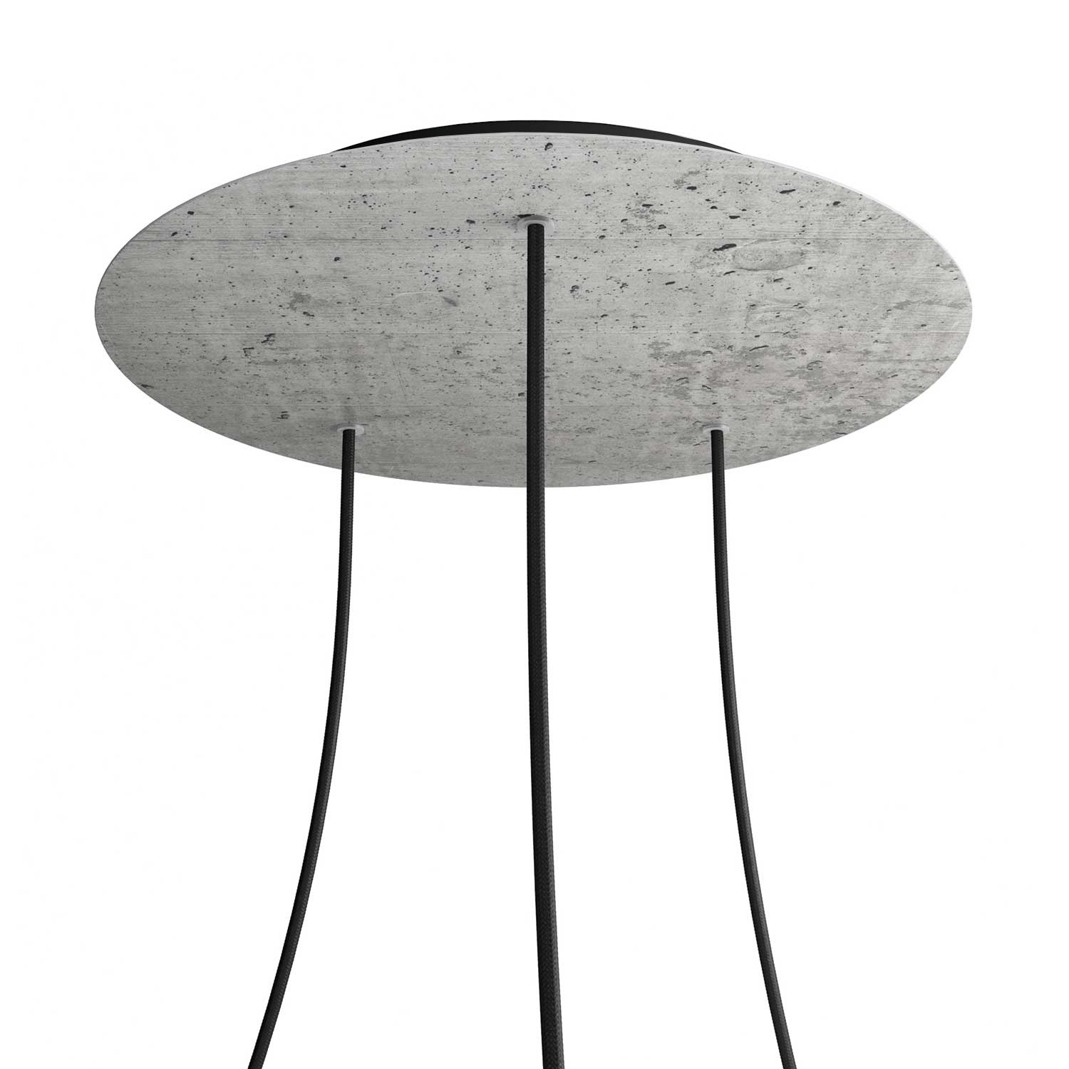 3 Hole - EXTRA LARGE Round Ceiling Rose Canopy - 400mm