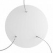 3 Hole - EXTRA LARGE Round Ceiling Rose Canopy - 400mm