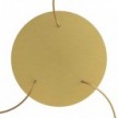 3 Hole - EXTRA LARGE Round Ceiling Rose Canopy - 400mm