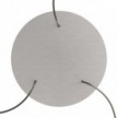 3 Hole - EXTRA LARGE Round Ceiling Rose Canopy - 400mm