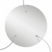 3 Hole - EXTRA LARGE Round Ceiling Rose Canopy - 400mm