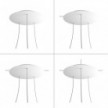 3 Hole - EXTRA LARGE Round Ceiling Rose Canopy - 400mm