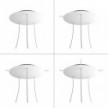 3 Hole - EXTRA LARGE Round Ceiling Rose Canopy - 400mm