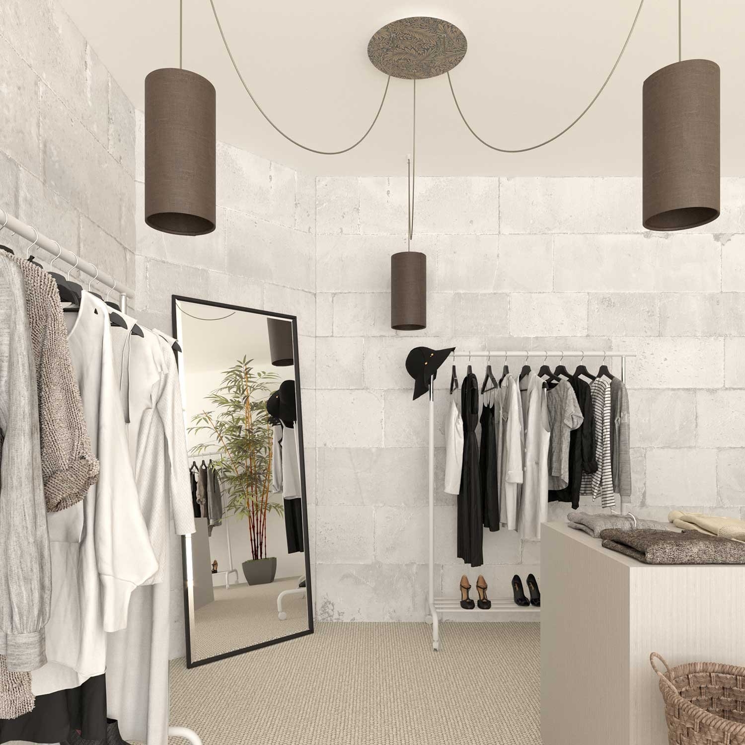 3 Hole - EXTRA LARGE Round Ceiling Rose Canopy - 400mm