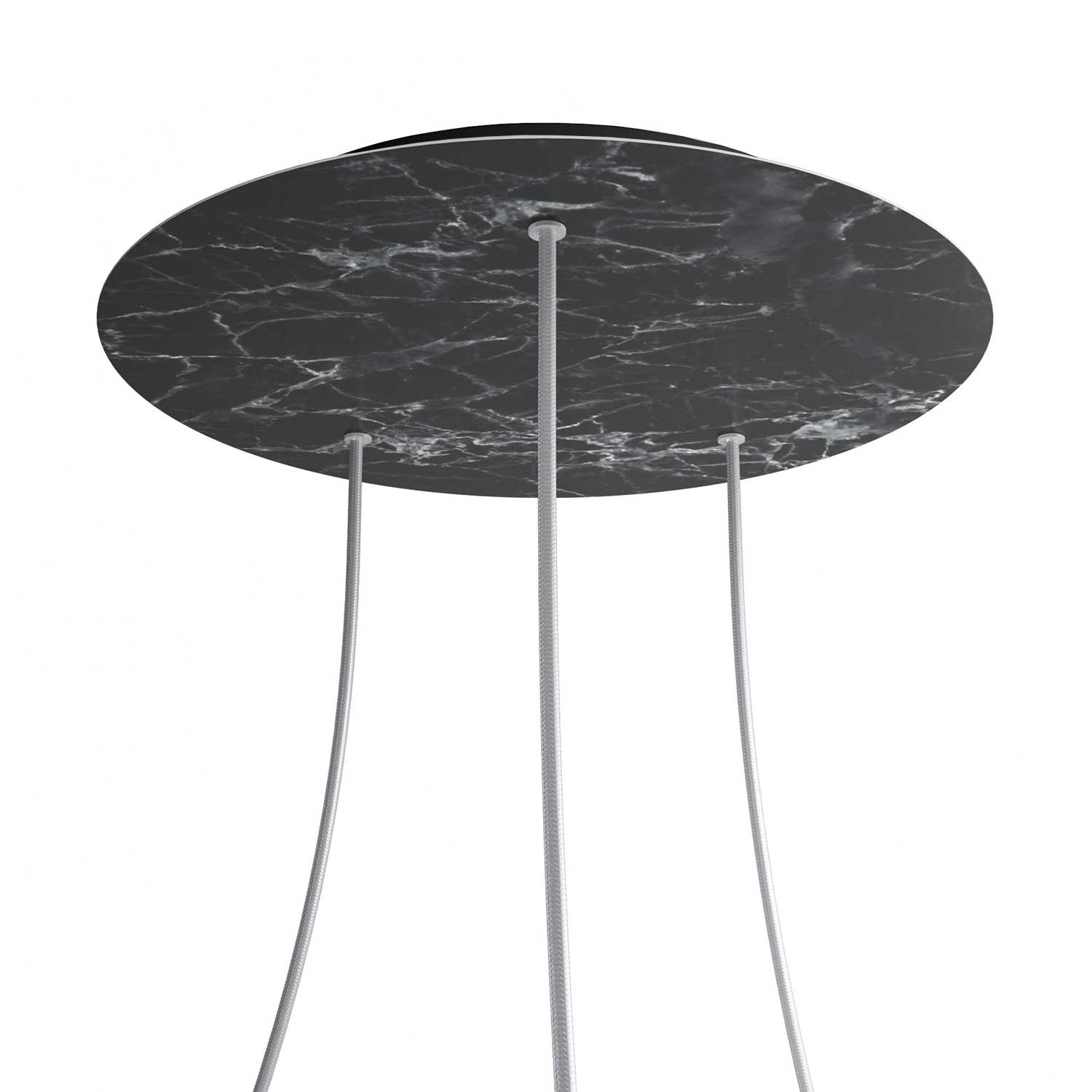 3 Hole - EXTRA LARGE Round Ceiling Rose Canopy - 400mm