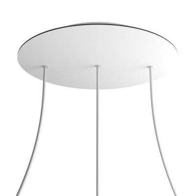 3 Hole in line - EXTRA LARGE Round Ceiling Rose Canopy- 400mm