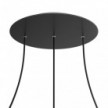 3 Hole in line - EXTRA LARGE Round Ceiling Rose Canopy- 400mm