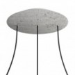 3 Hole in line - EXTRA LARGE Round Ceiling Rose Canopy- 400mm