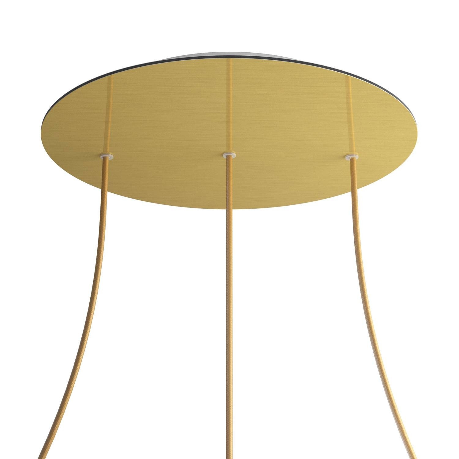 3 Hole in line - EXTRA LARGE Round Ceiling Rose Canopy- 400mm
