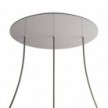 3 Hole in line - EXTRA LARGE Round Ceiling Rose Canopy- 400mm
