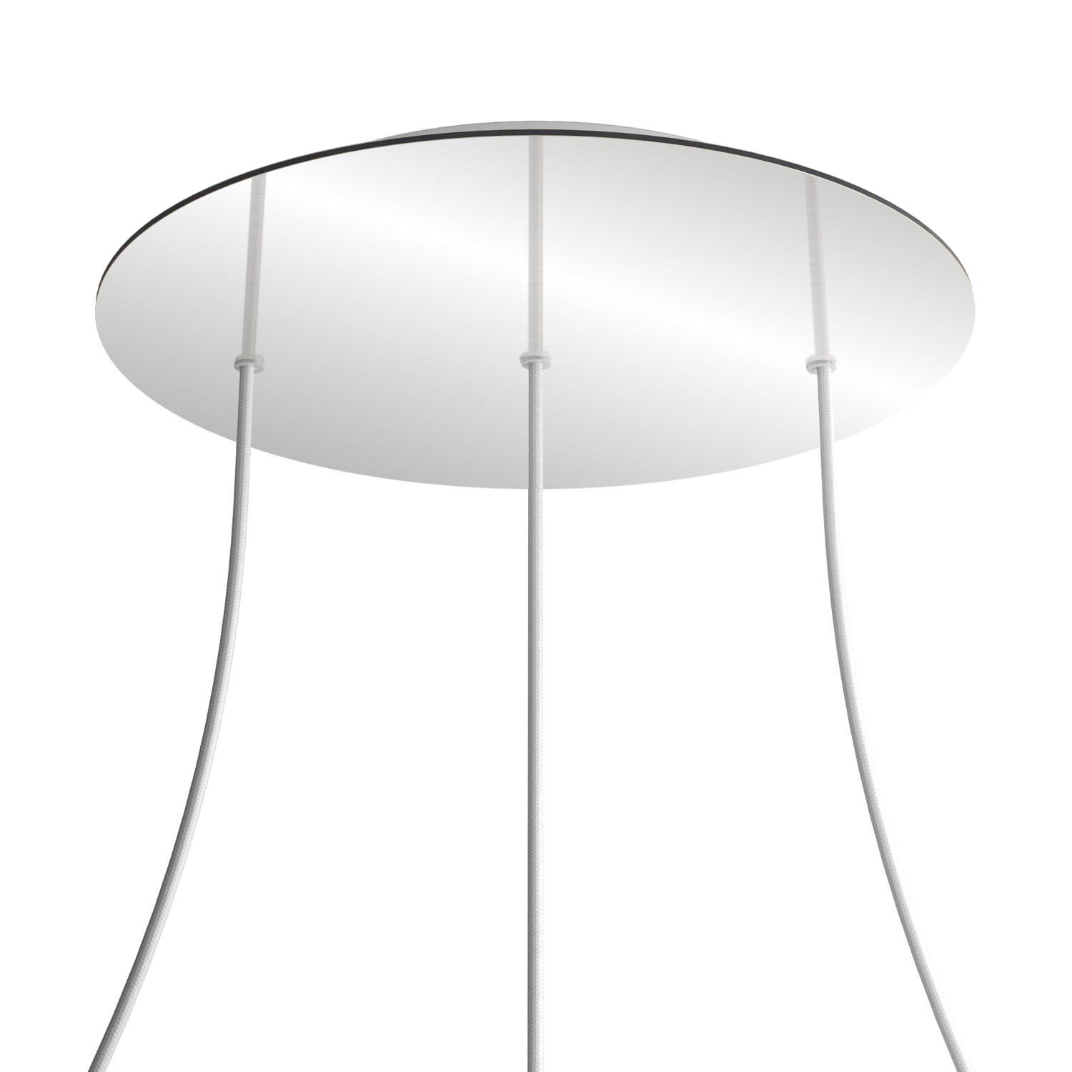 3 Hole in line - EXTRA LARGE Round Ceiling Rose Canopy- 400mm