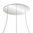 3 Hole in line - EXTRA LARGE Round Ceiling Rose Canopy- 400mm