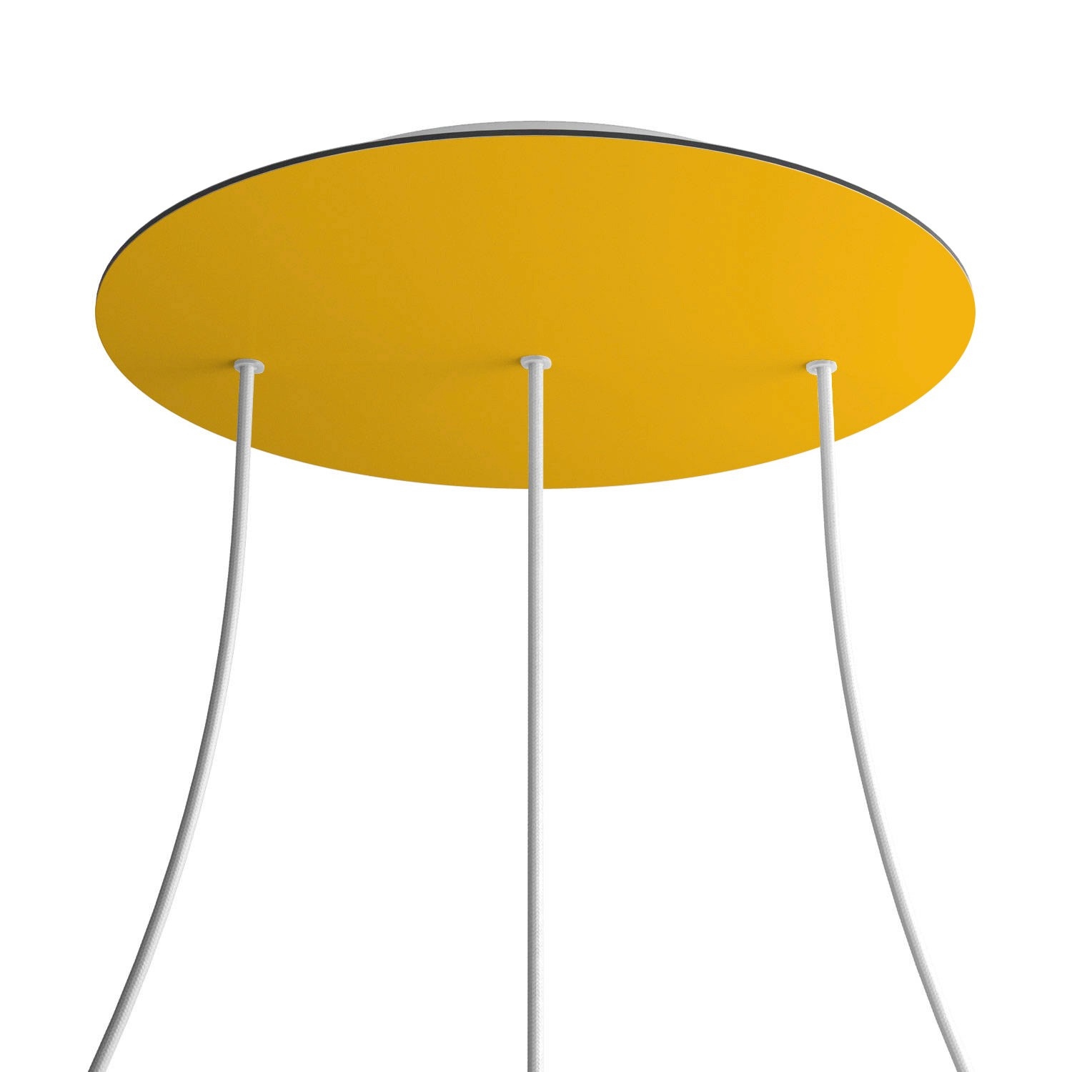 3 Hole in line - EXTRA LARGE Round Ceiling Rose Canopy- 400mm