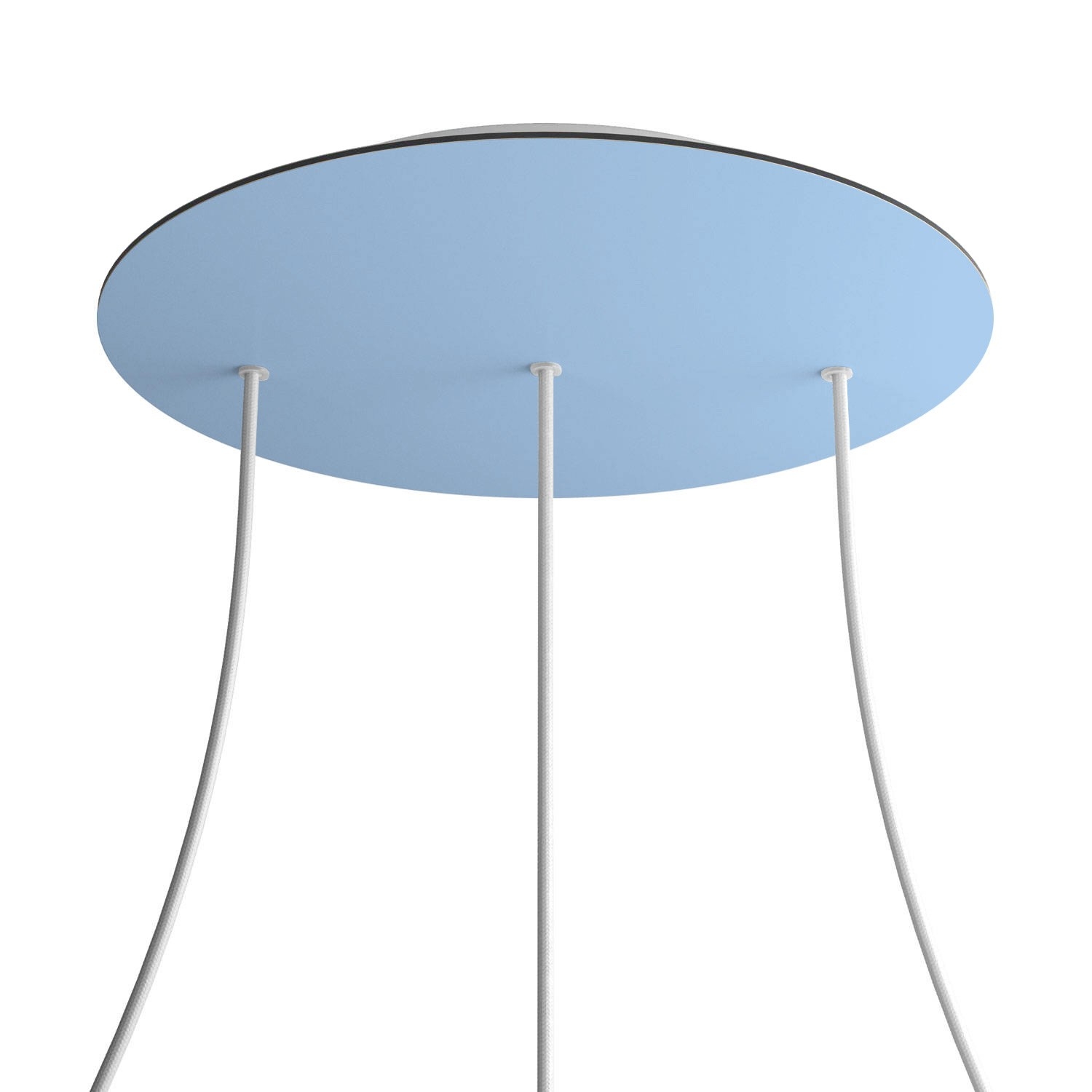 3 Hole in line - EXTRA LARGE Round Ceiling Rose Canopy- 400mm