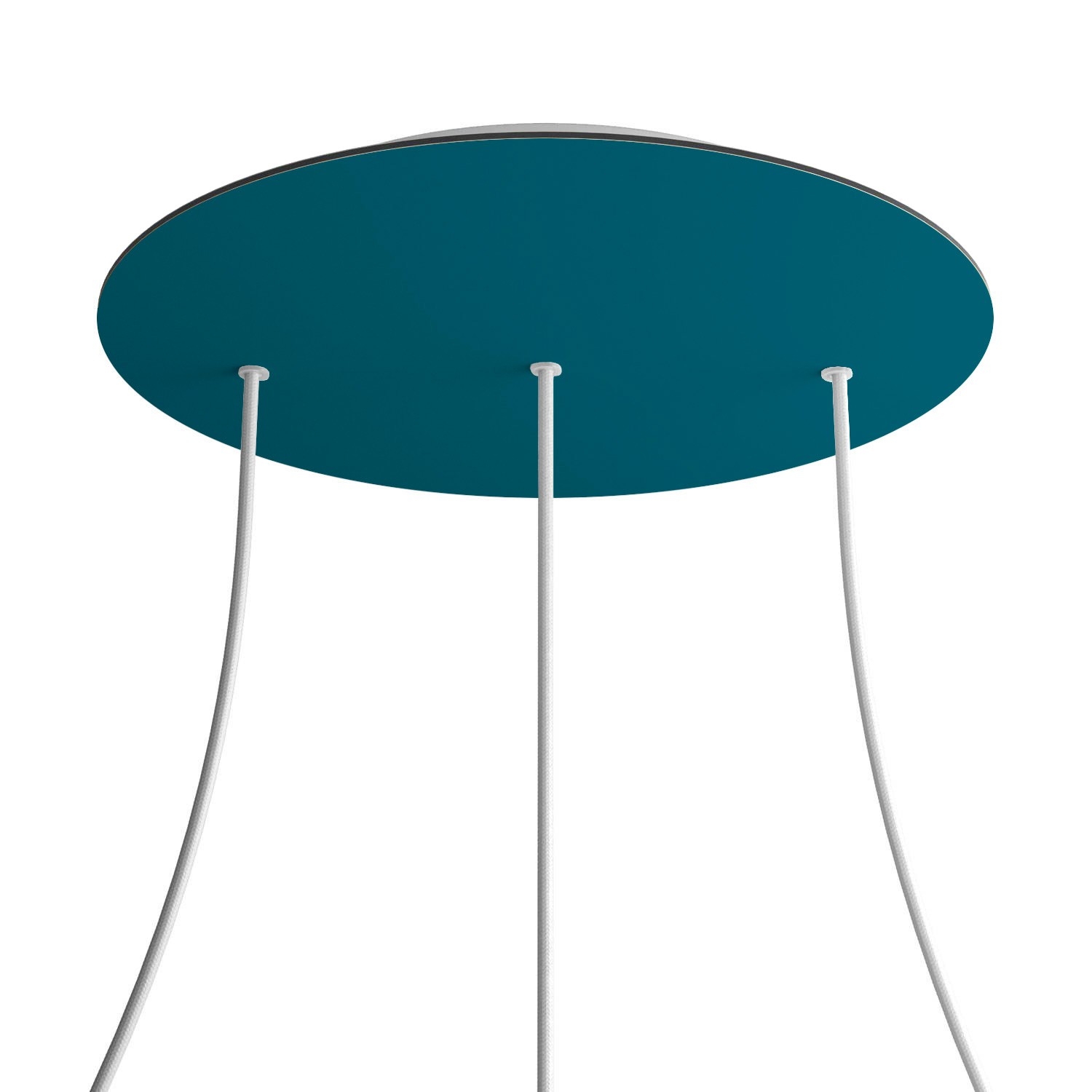 3 Hole in line - EXTRA LARGE Round Ceiling Rose Canopy- 400mm