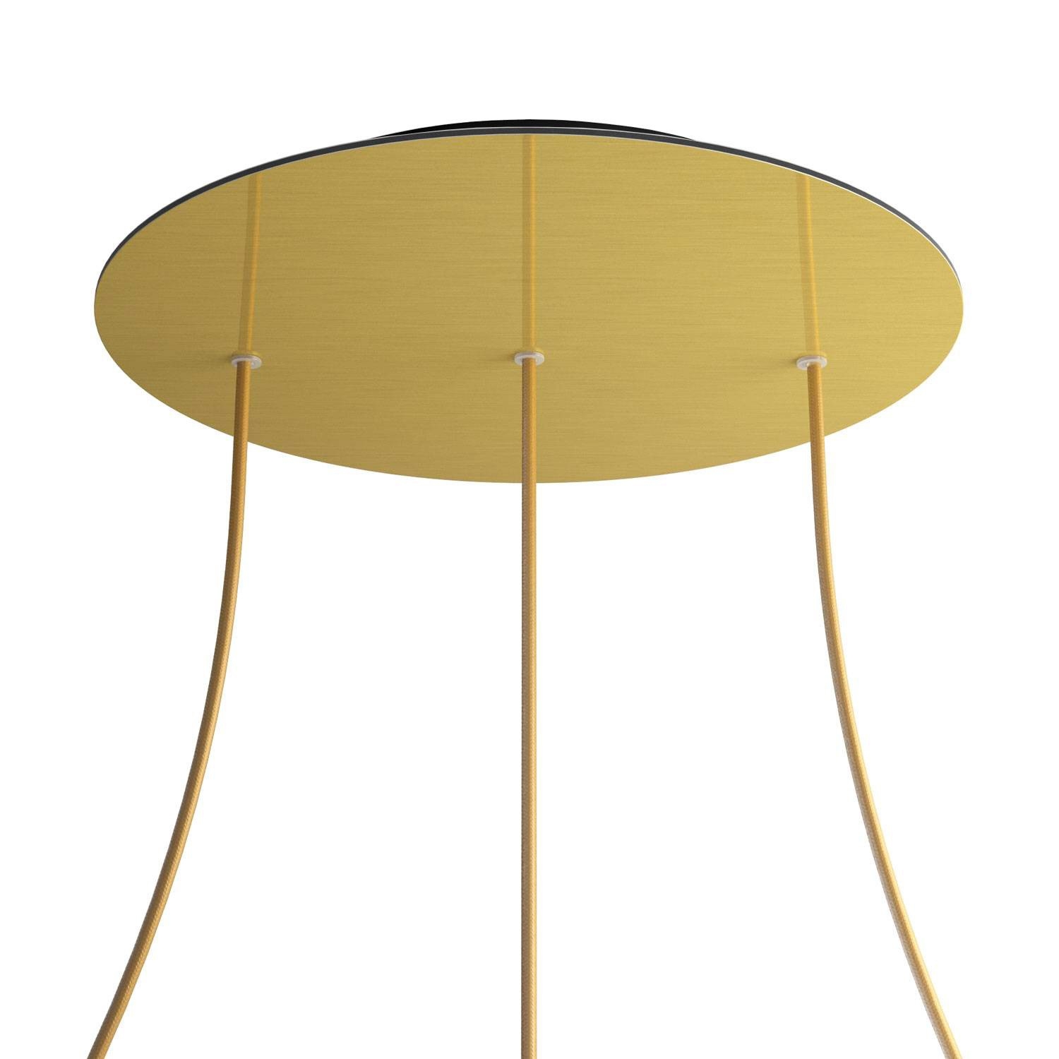 3 Hole in line - EXTRA LARGE Round Ceiling Rose Canopy- 400mm
