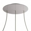 3 Hole in line - EXTRA LARGE Round Ceiling Rose Canopy- 400mm