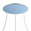 3 Hole in line - EXTRA LARGE Round Ceiling Rose Canopy- 400mm