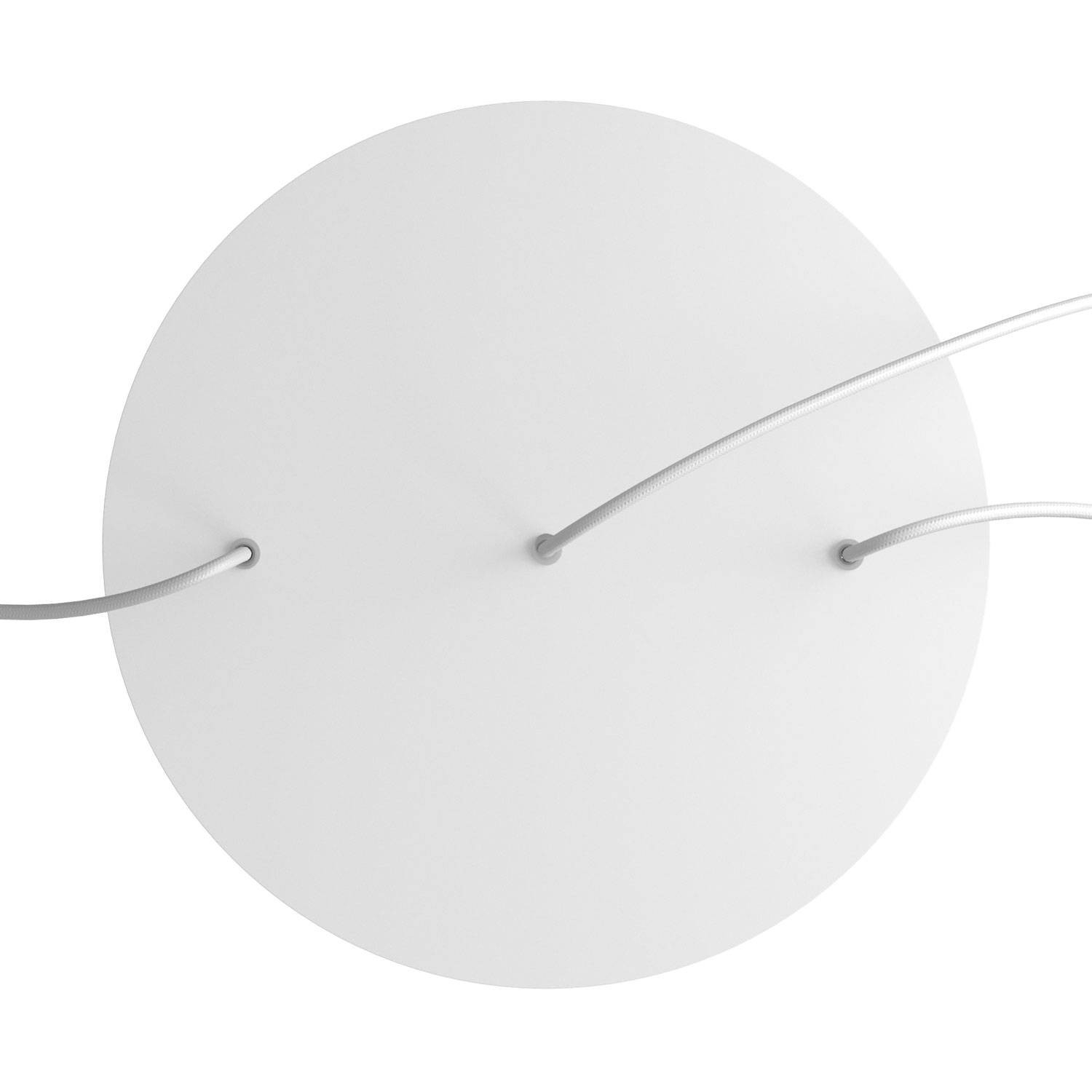 3 Hole in line - EXTRA LARGE Round Ceiling Rose Canopy- 400mm