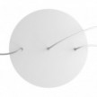 3 Hole in line - EXTRA LARGE Round Ceiling Rose Canopy- 400mm