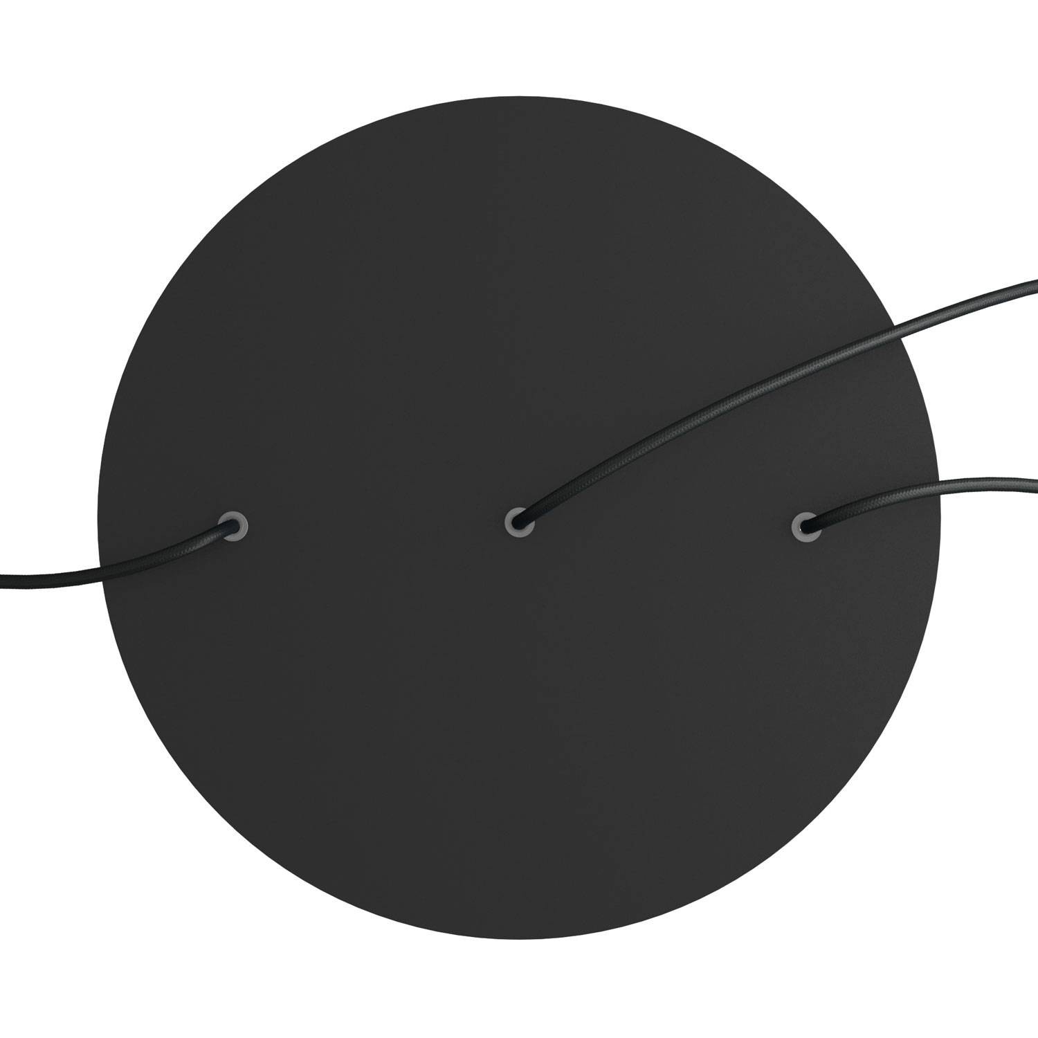3 Hole in line - EXTRA LARGE Round Ceiling Rose Canopy- 400mm