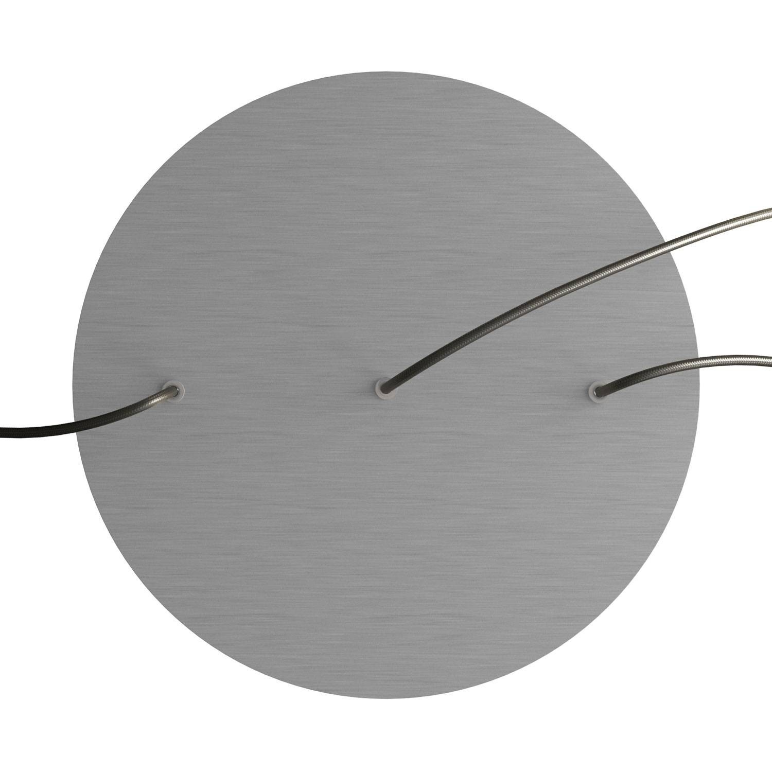 3 Hole in line - EXTRA LARGE Round Ceiling Rose Canopy- 400mm