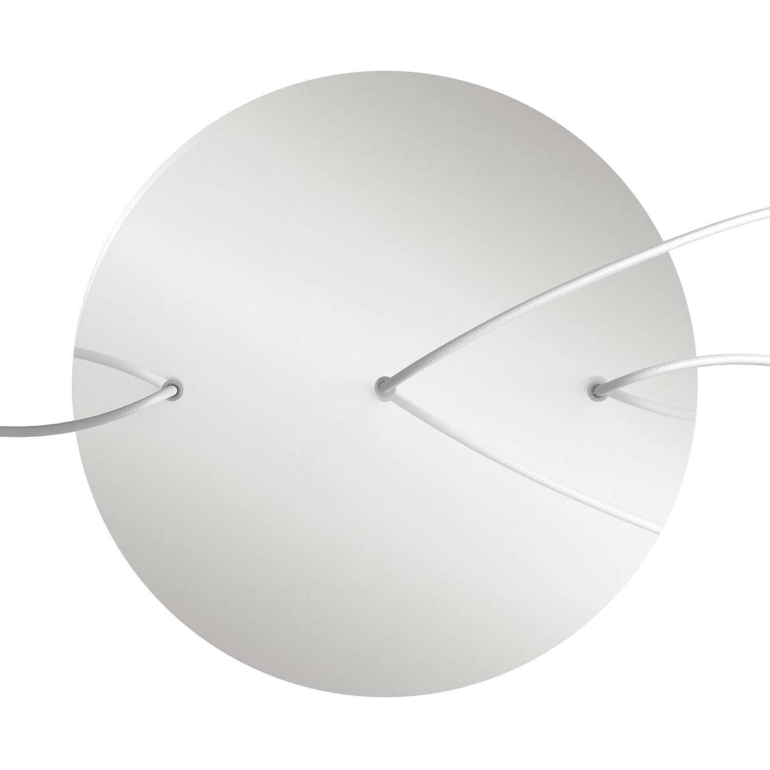3 Hole in line - EXTRA LARGE Round Ceiling Rose Canopy- 400mm