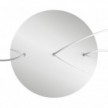 3 Hole in line - EXTRA LARGE Round Ceiling Rose Canopy- 400mm
