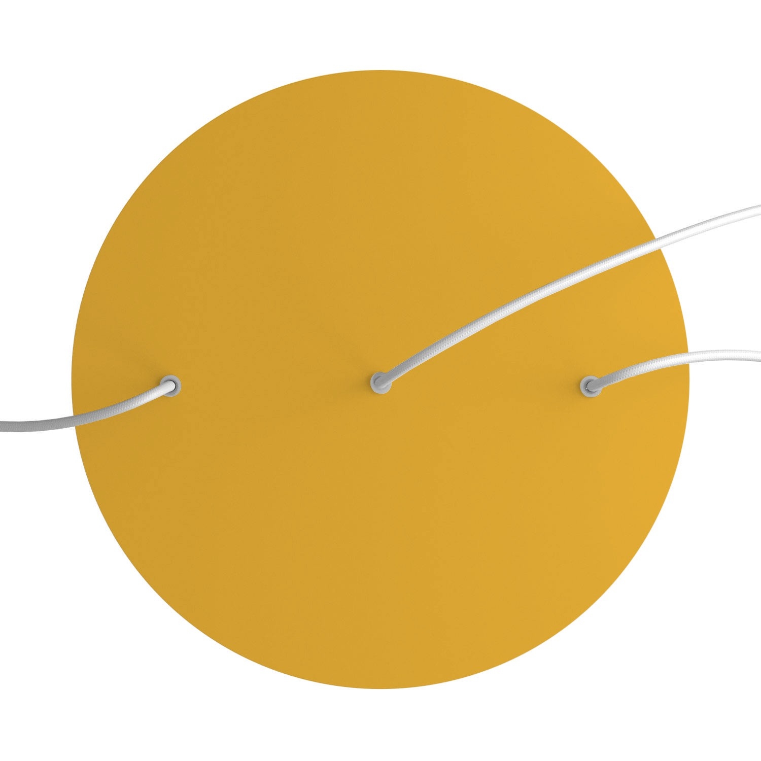 3 Hole in line - EXTRA LARGE Round Ceiling Rose Canopy- 400mm