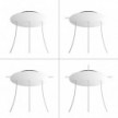 3 Hole in line - EXTRA LARGE Round Ceiling Rose Canopy- 400mm