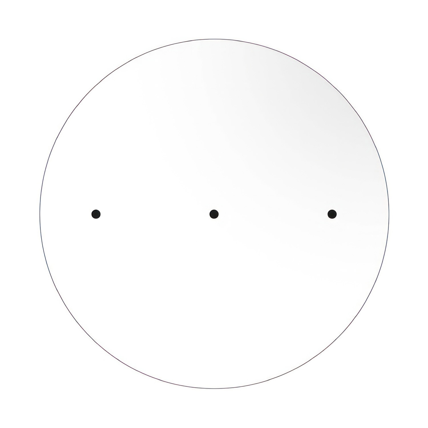 3 Hole in line - EXTRA LARGE Round Ceiling Rose Canopy- 400mm