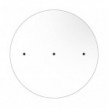 3 Hole in line - EXTRA LARGE Round Ceiling Rose Canopy- 400mm