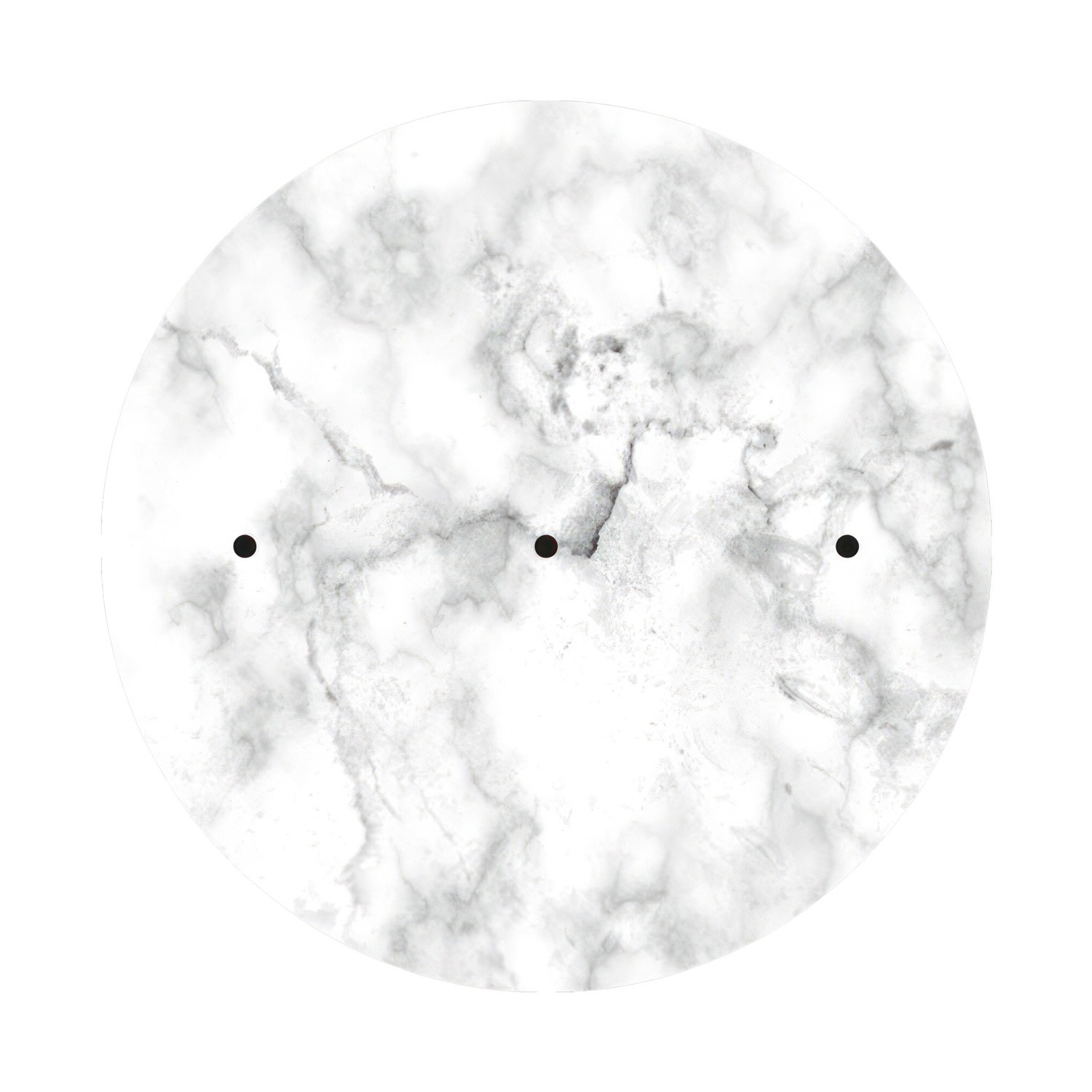 3 Hole in line - EXTRA LARGE Round Ceiling Rose Canopy- 400mm