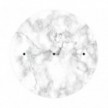 3 Hole in line - EXTRA LARGE Round Ceiling Rose Canopy- 400mm