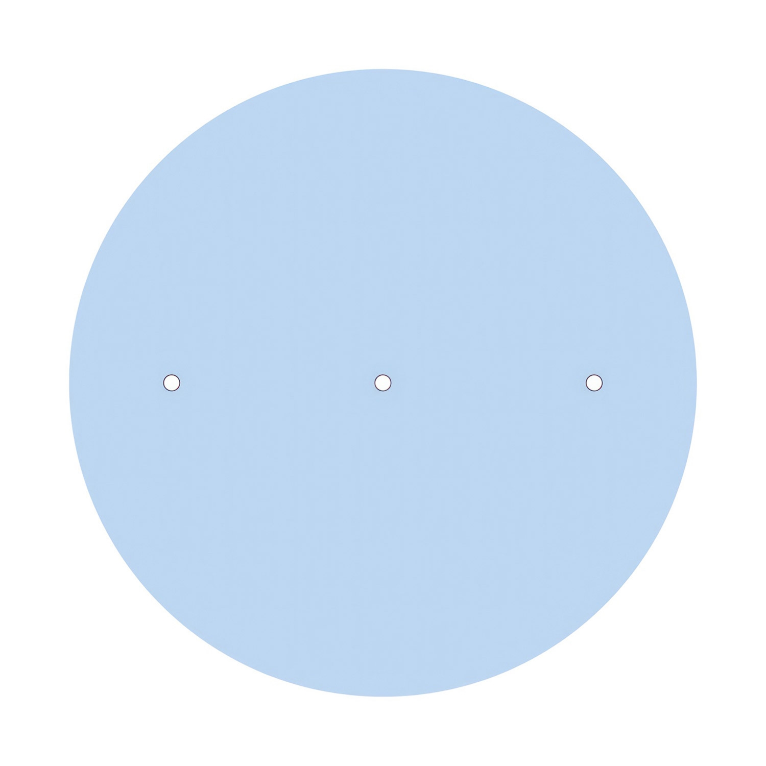 3 Hole in line - EXTRA LARGE Round Ceiling Rose Canopy- 400mm