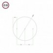 3 Hole in line - EXTRA LARGE Round Ceiling Rose Canopy- 400mm