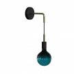 Fermaluce Metal wall light with bent extension and pendant lamp holder