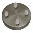 Cylindrical metal 4-hole ceiling rose kit